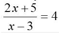 résoudre une équation quotient
